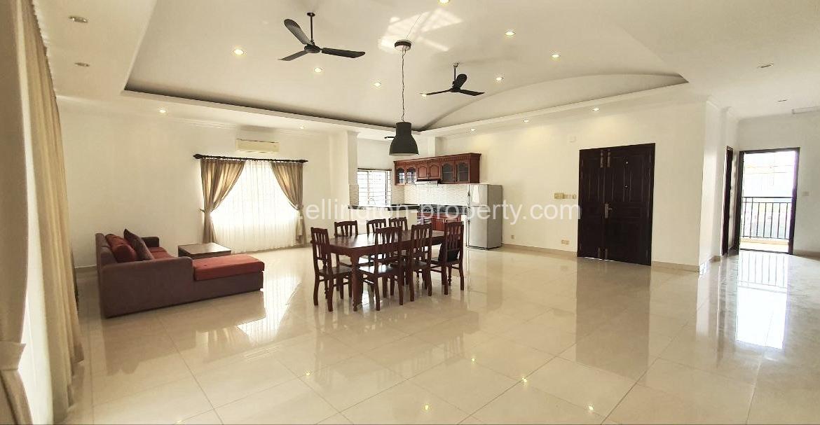 3 Bedrooms Penthouse Apartment For Rent In Tonle Basac - Ellington Property