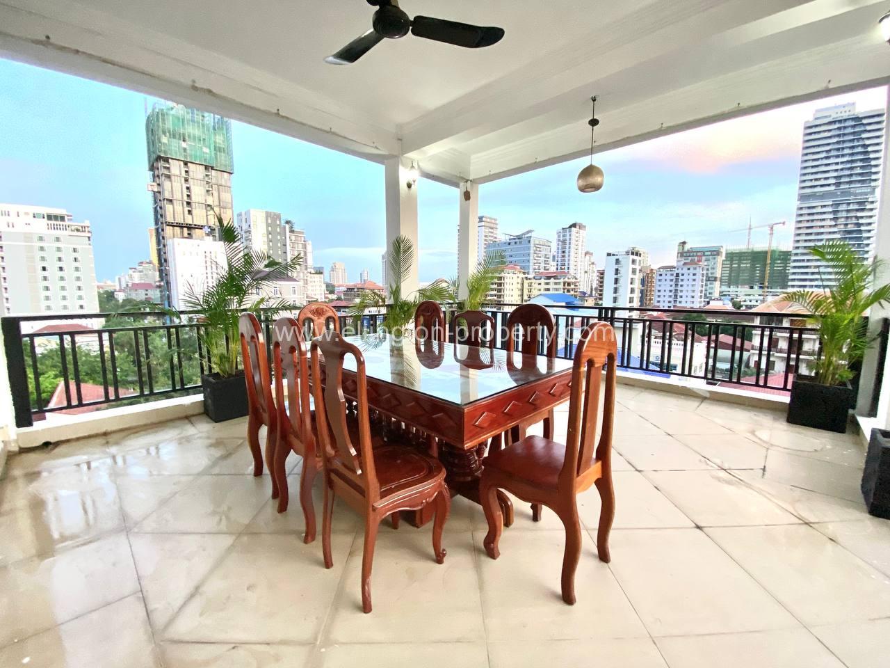 Penthouse Serviced Apartment For Rent In Bkk1 - Ellington Property