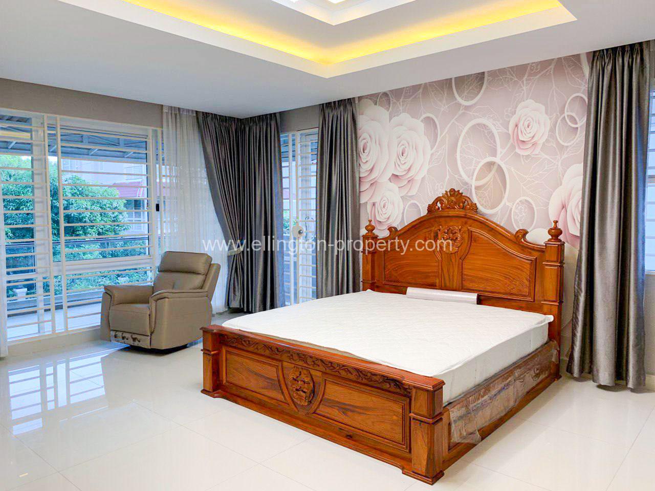 Queen Villa For Rent Borey Peng Houth - Ellington Property