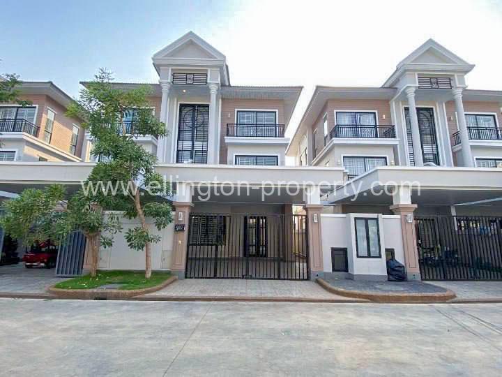 Twin Villa For Rent At Borey Peng Huoth Beong Snor - Ellington Property