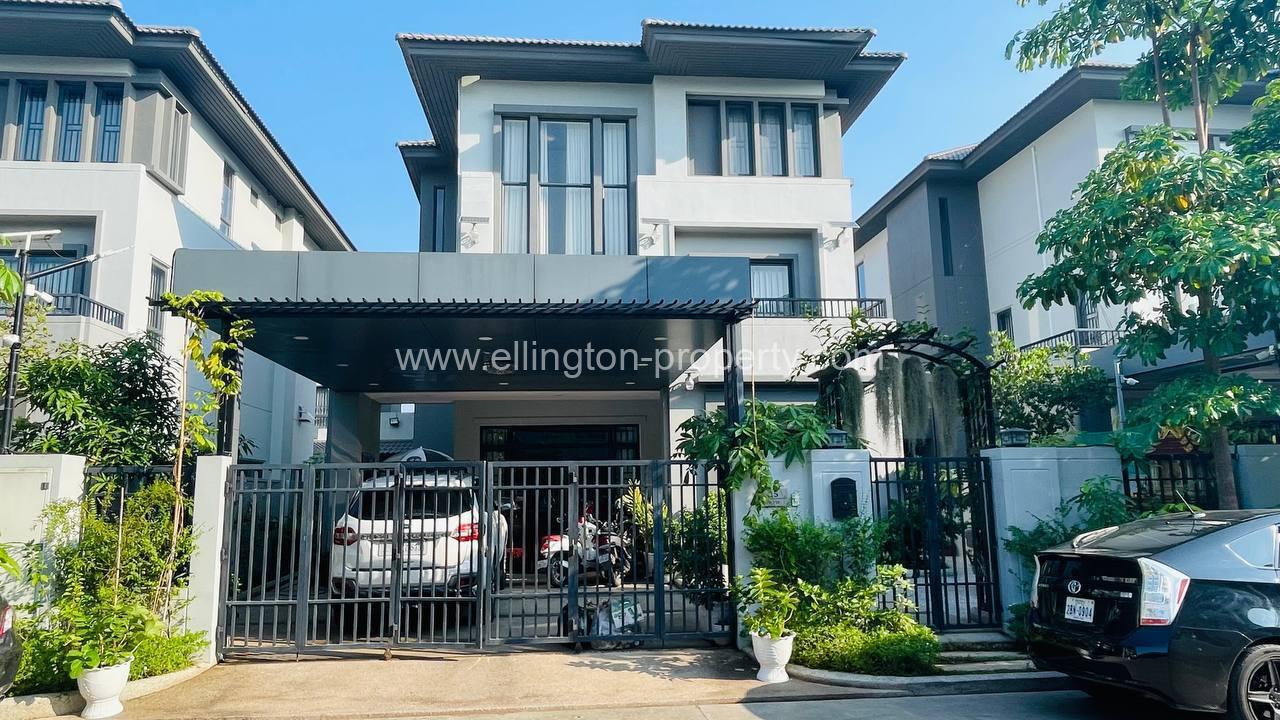 Single Villa For Rent In Borey Chip Mong - Ellington Property