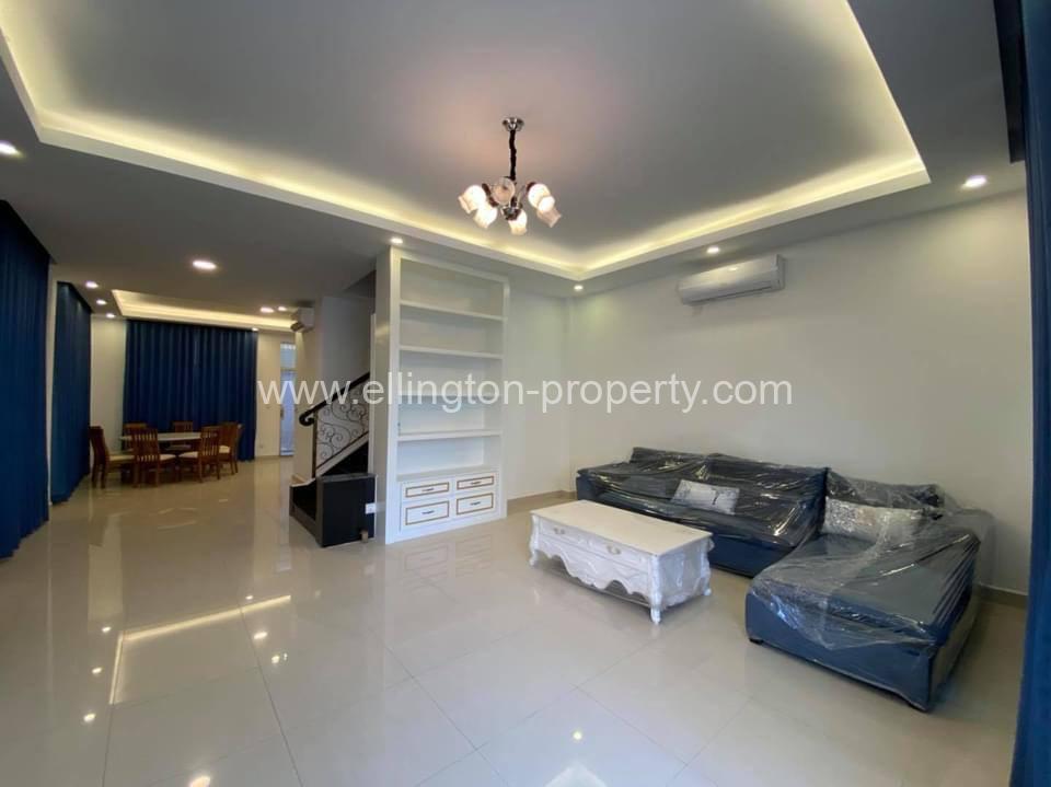 Twin Villa For Rent In Borey Orkide 2004 Sen Sok - Ellington Property