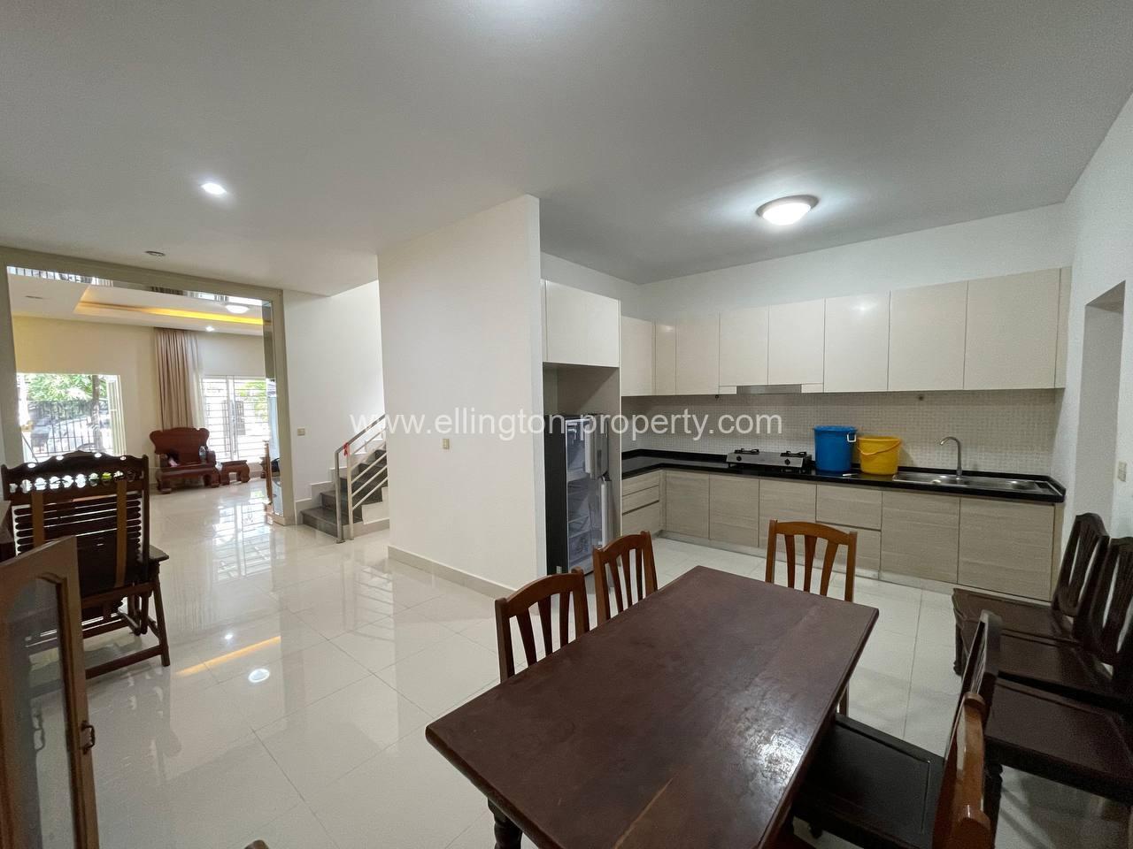 Twin Villa For Rent In Borey Peng Houth - Ellington Property