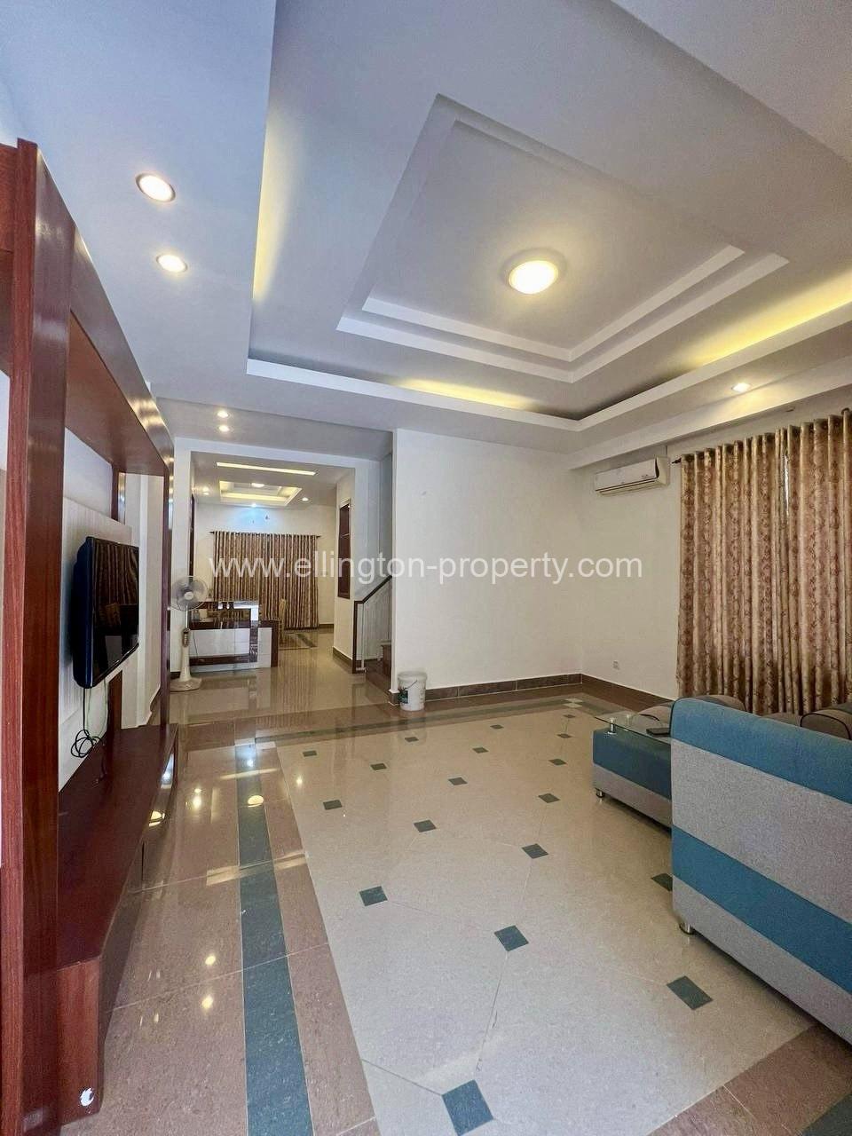 Villa For Rent In Borey Peng Huoth Boerng Snor - Ellington Property