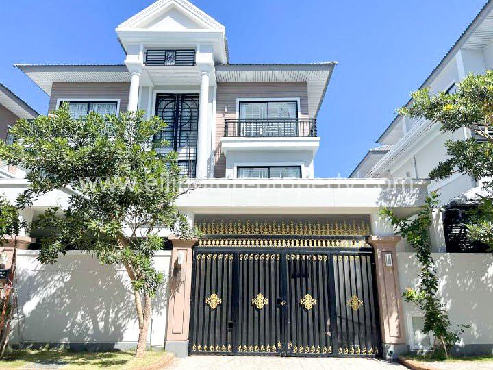 Twin Villa For Rent In Borey Peng Houth - Ellington Property