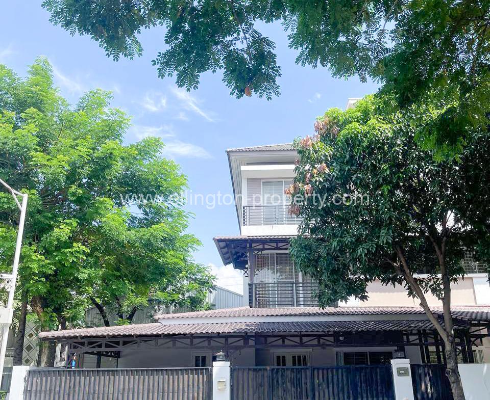 Twin Villa For Rent In Borey Peng Houth - Ellington Property