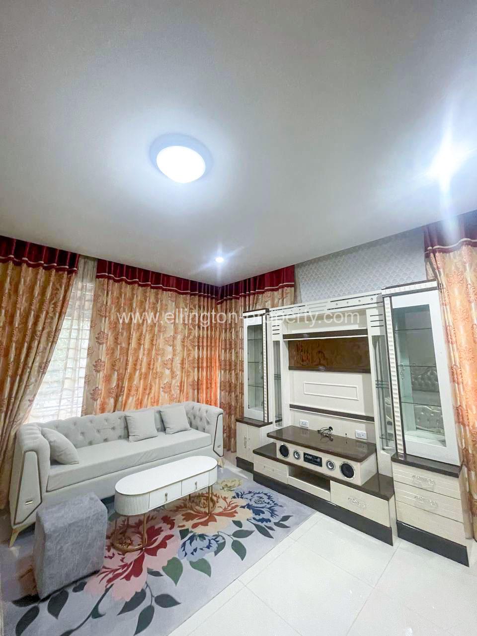 Twin Villa For Rent In Borey Peng Houth - Ellington Property