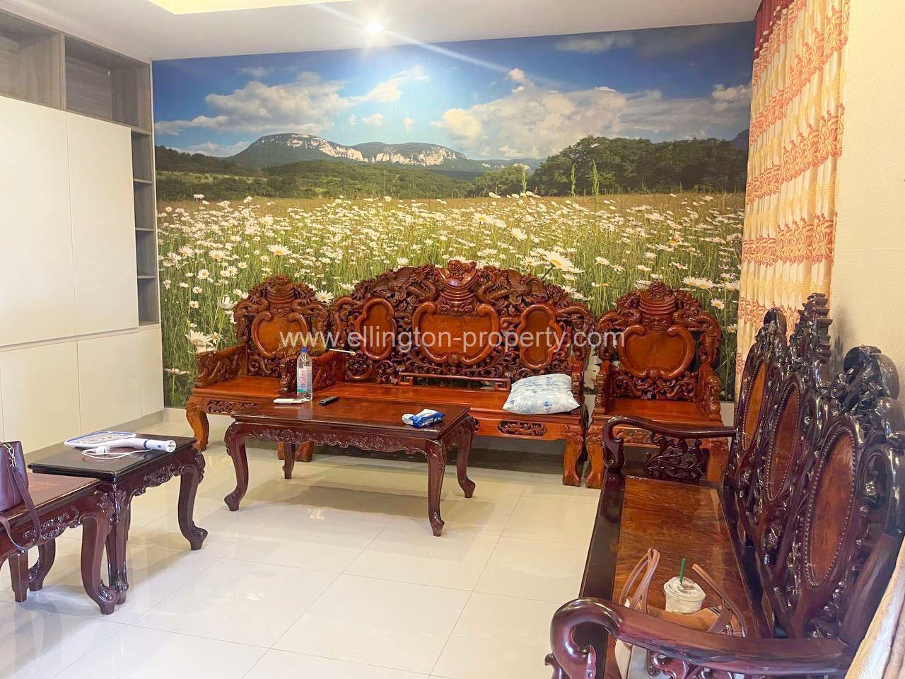 Twin Villa For Rent In Borey Peng Houth - Ellington Property