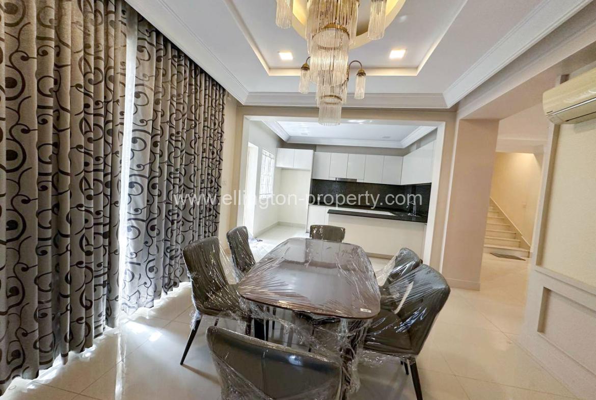 Single Villa For Rent In Borey Peng Houth - Ellington Property