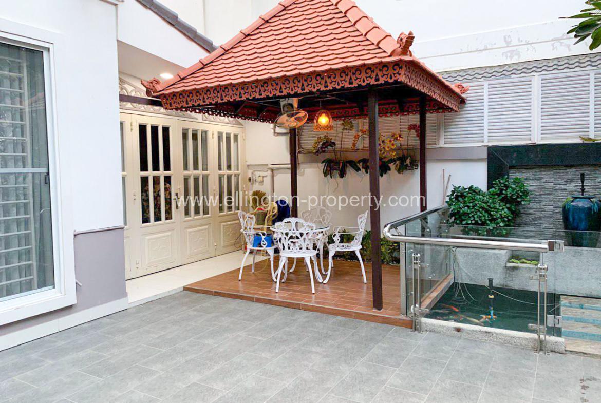 Queen Villa For Rent Borey Peng Houth - Ellington Property