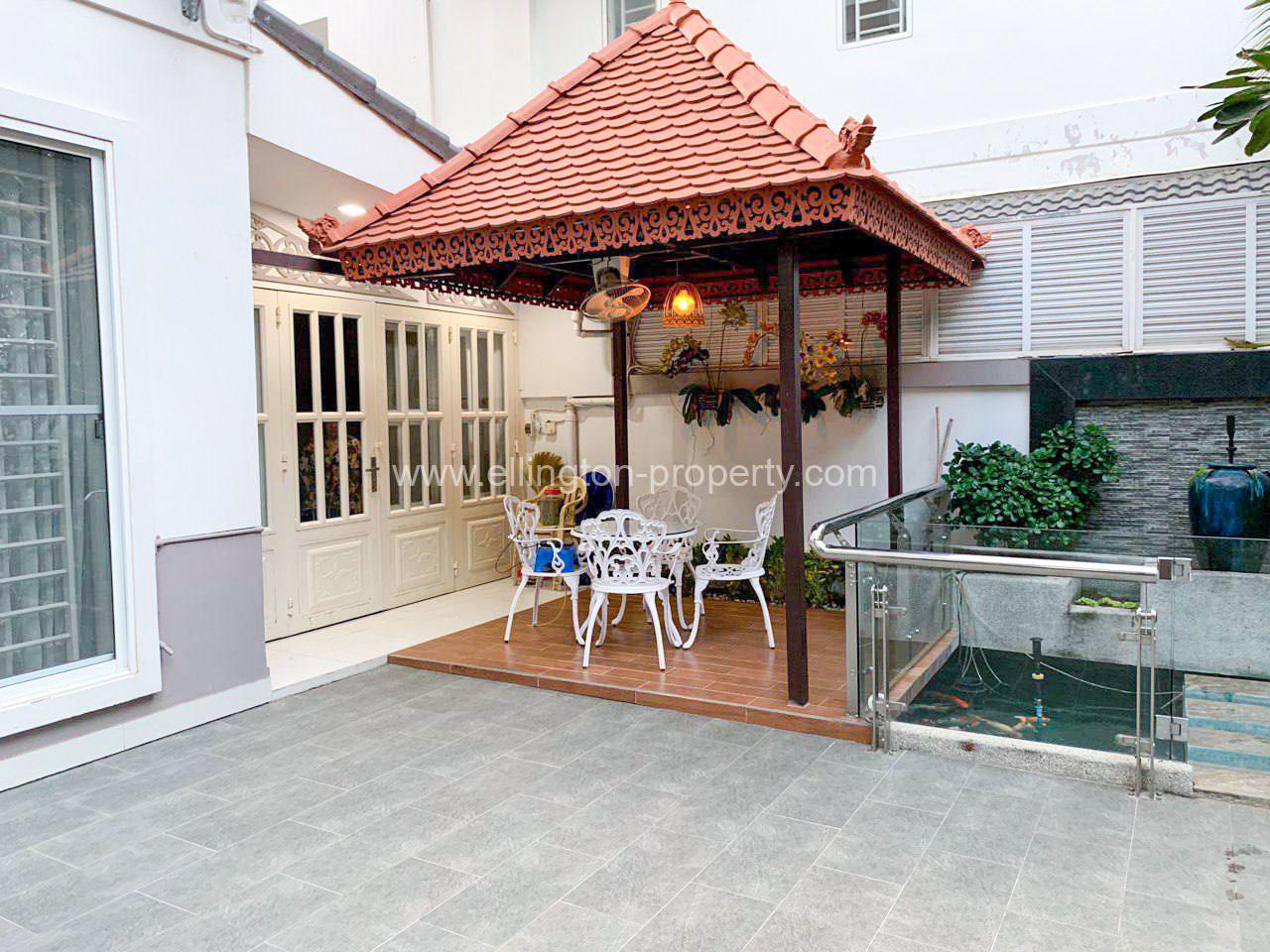 Queen Villa For Rent Borey Peng Houth - Ellington Property