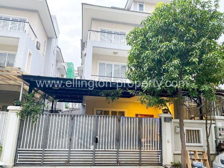 Twin Villa For Rent At Borey Phnom Penh Thmey Near Aeon 2 - Ellington Property