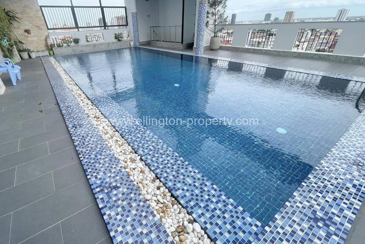 1 Bedroom Service Apartment In Toul Tom Pong Area - Ellington Property