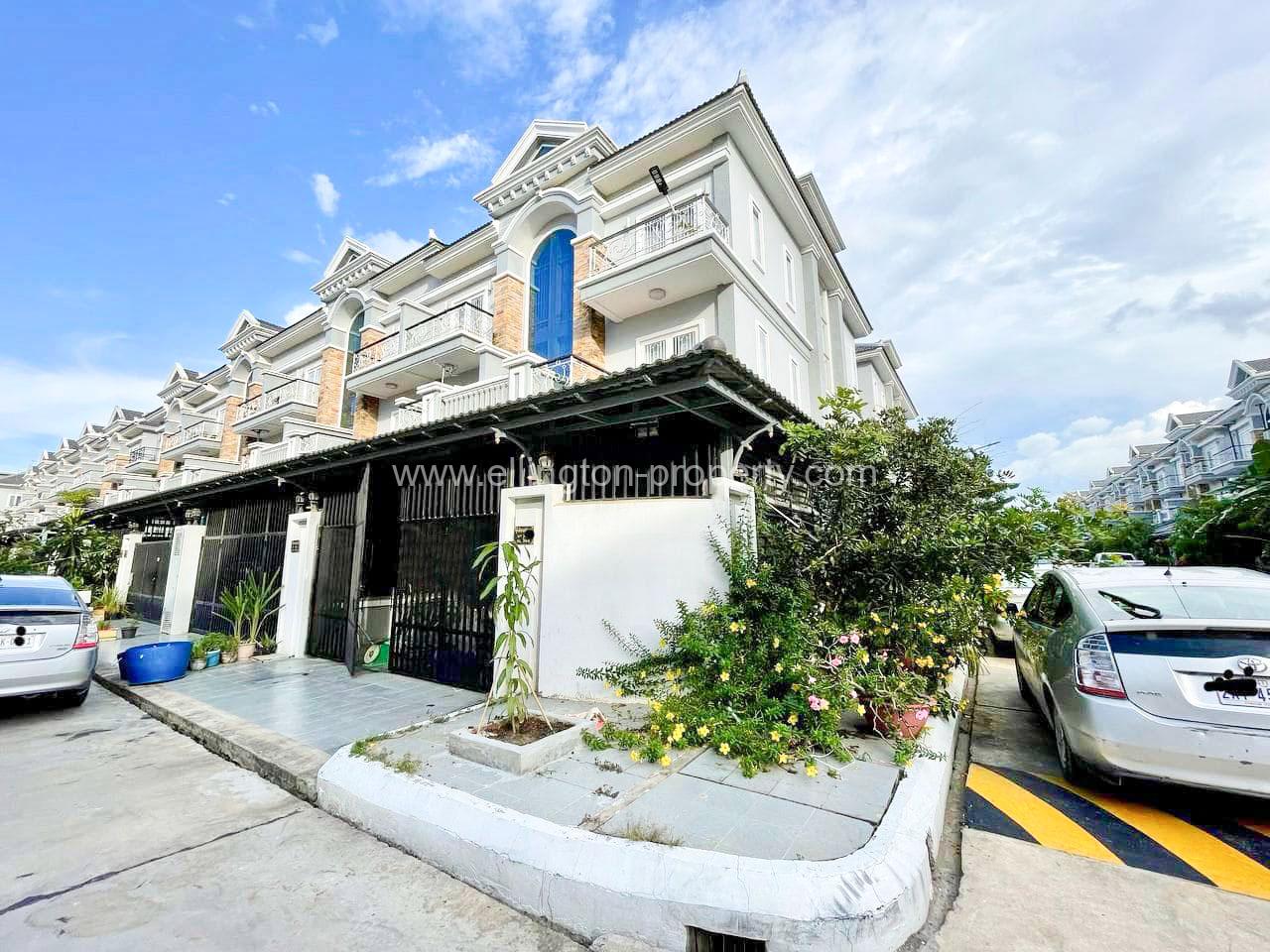 Twin Villa For Rent At Borey Vimean Phnom Penh (aeon 2) - Ellington Property