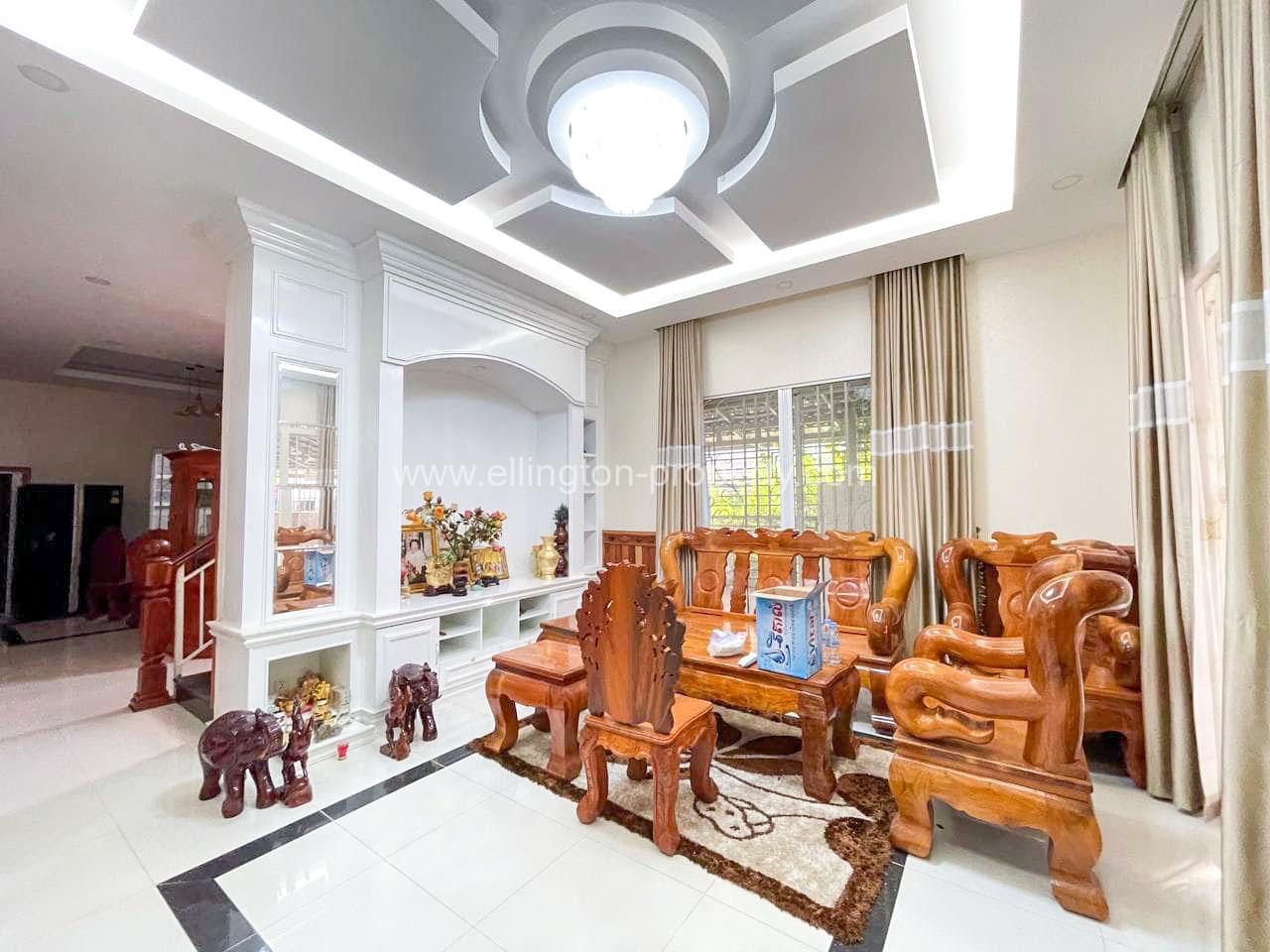 Twin Villa For Rent At Borey Vimean Phnom Penh (aeon 2) - Ellington Property