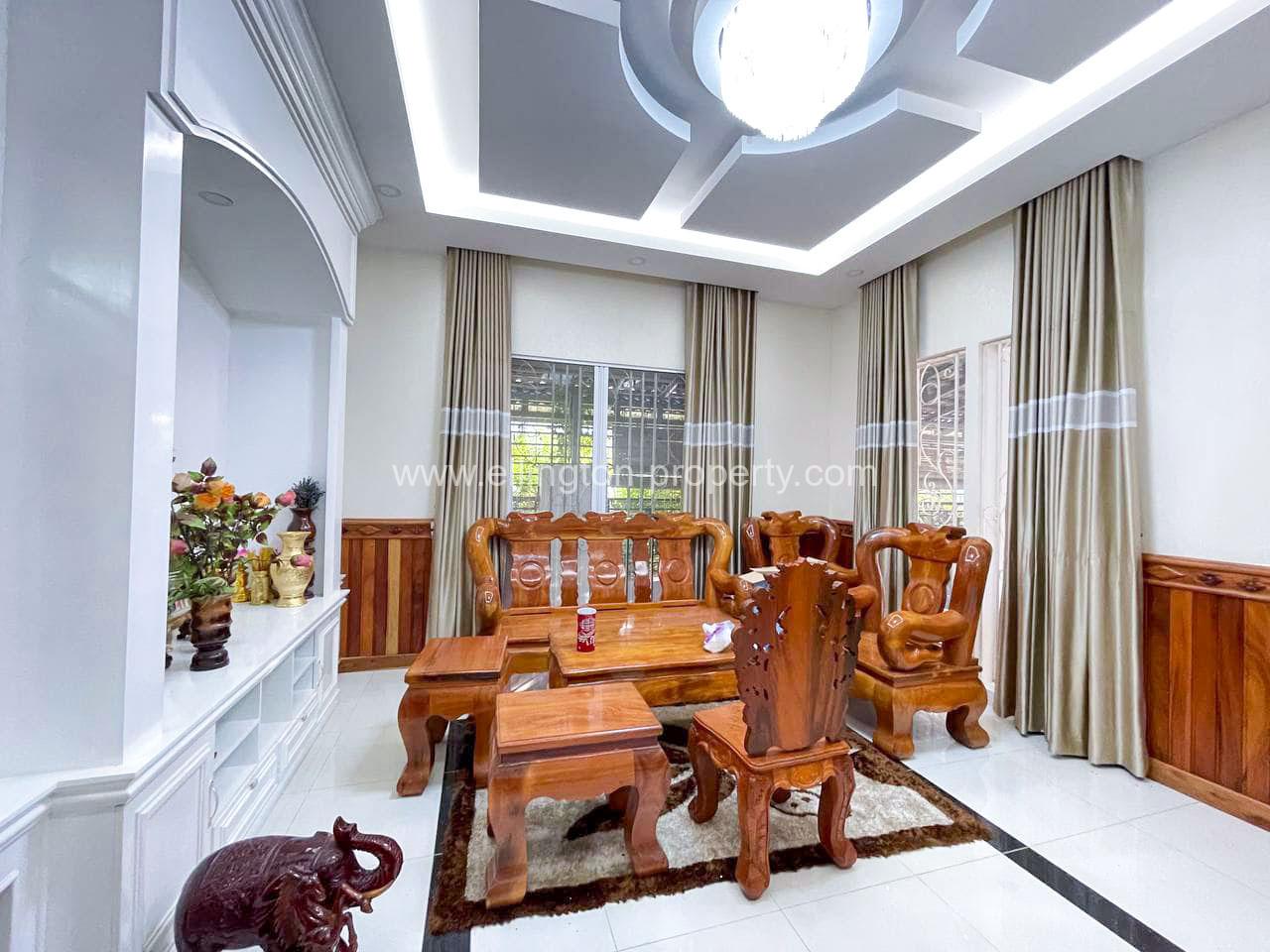 Twin Villa For Rent At Borey Vimean Phnom Penh (aeon 2) - Ellington Property