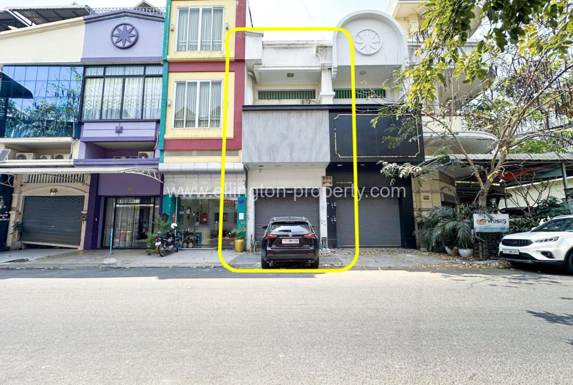 Shophouse For Rent In Chamkar Morn - Ellington Property