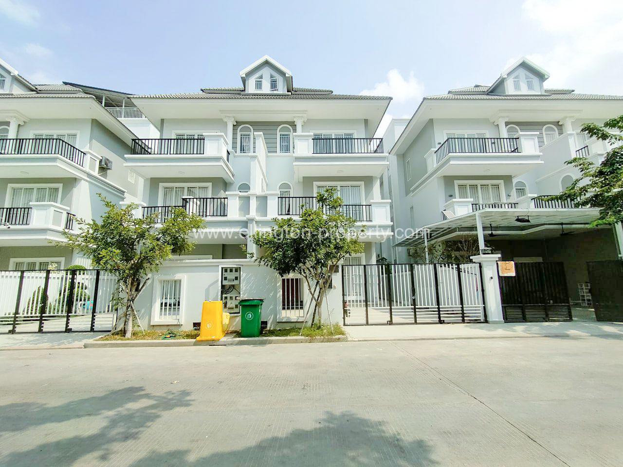 Twin Villa For Rent At Borey Phnom Penh Thmey Elite Park 2 - Ellington Property