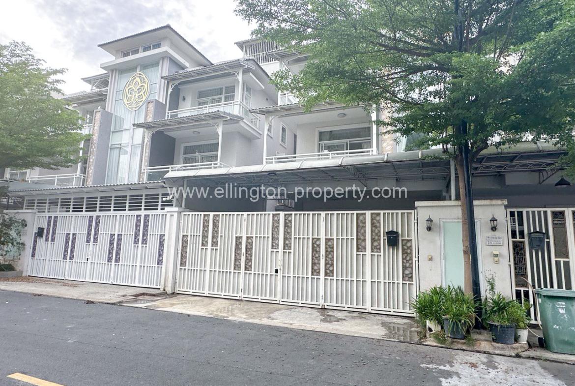 Twin Villa For Rent In Borey Orkide 2004 - Ellington Property