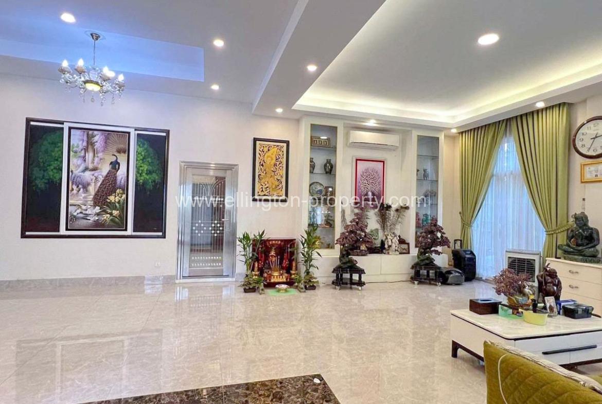 King Villa For Rent In Borey Orkide - Ellington Property