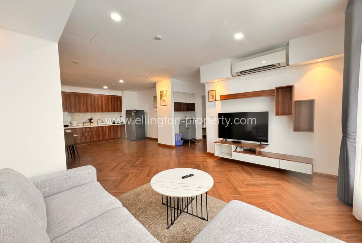 2 Bedrooms Service Apartment For Rent In Bkk1 - Ellington Property