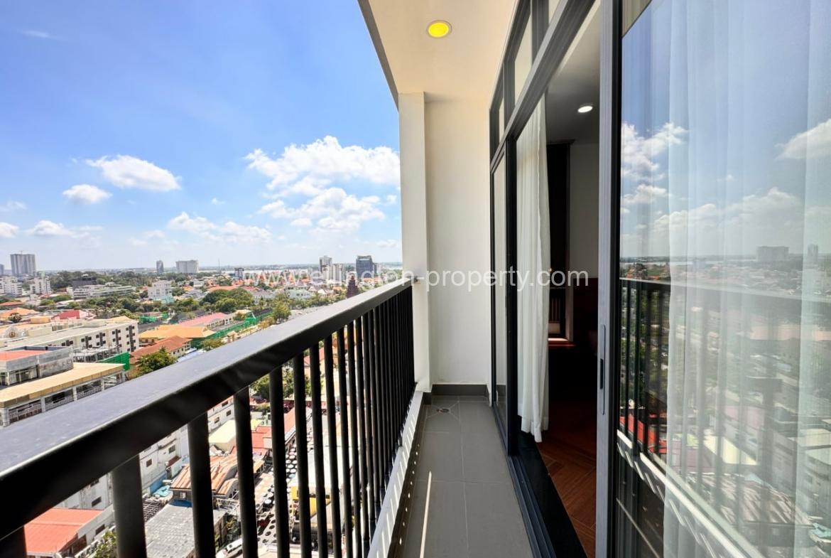 2 Bedrooms Service Apartment For Rent In Bkk1 - Ellington Property