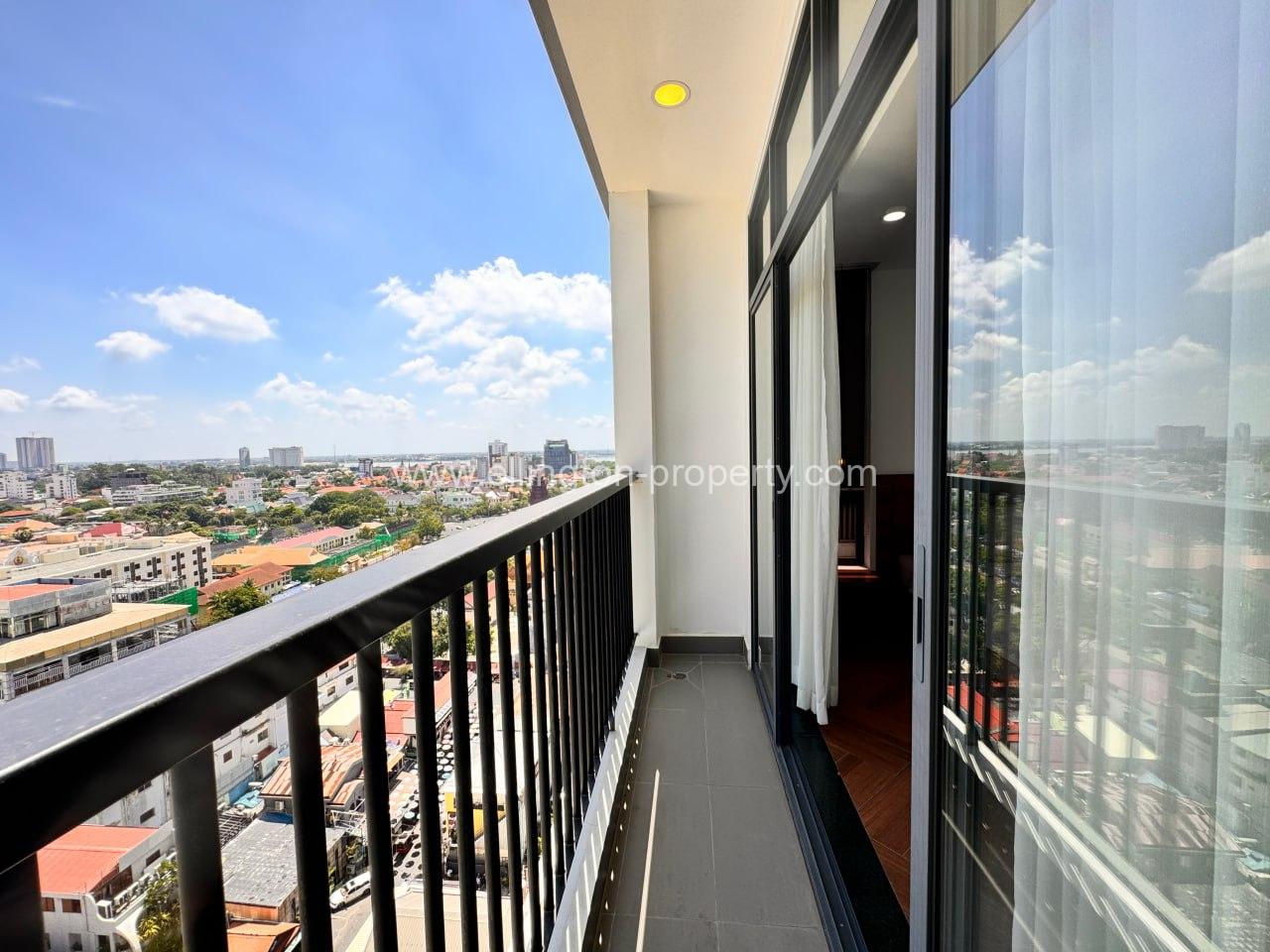 2 Bedrooms Service Apartment For Rent In Bkk1 - Ellington Property