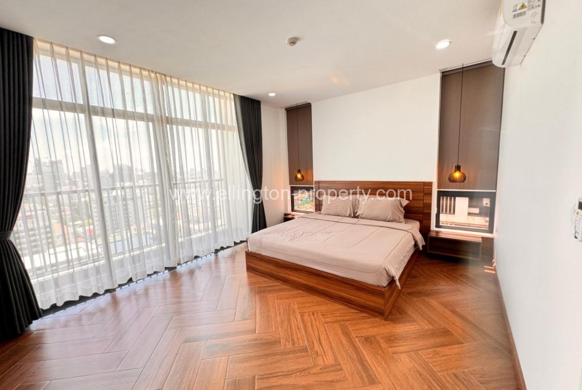 2 Bedrooms Service Apartment For Rent In Bkk1 - Ellington Property