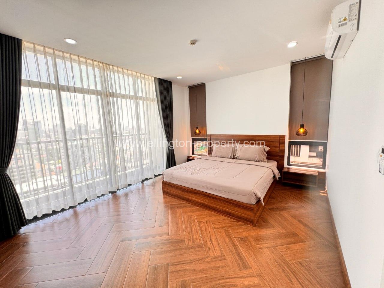 2 Bedrooms Service Apartment For Rent In Bkk1 - Ellington Property