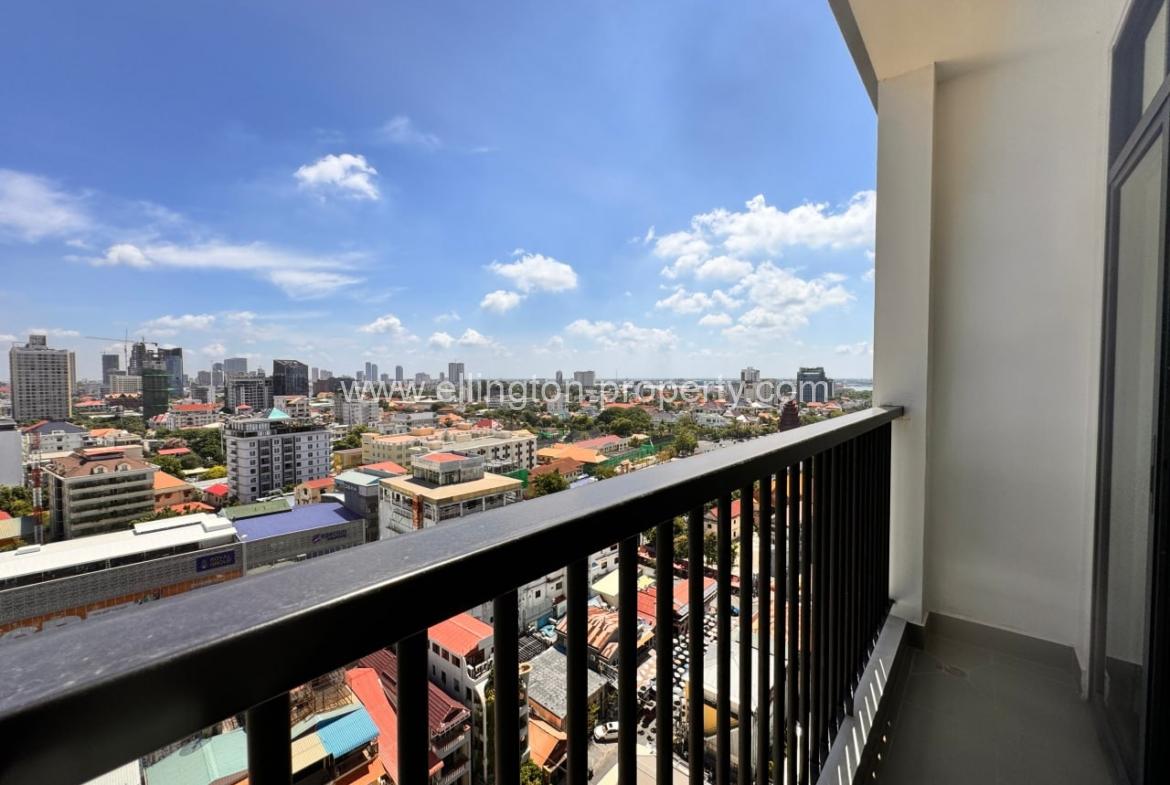 2 Bedrooms Service Apartment For Rent In Bkk1 - Ellington Property