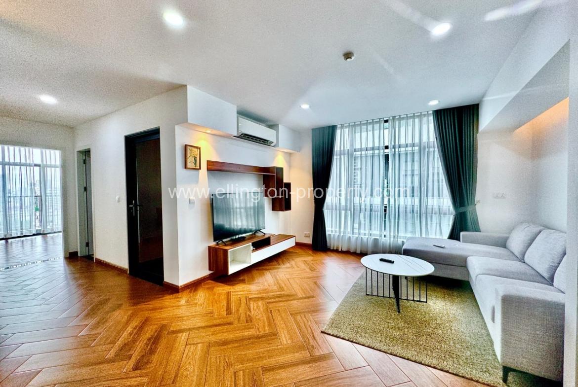 2 Bedrooms Service Apartment For Rent In Bkk1 - Ellington Property