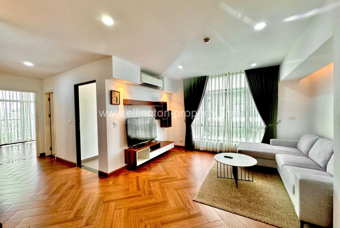 2 Bedrooms Service Apartment For Rent In Bkk1 - Ellington Property