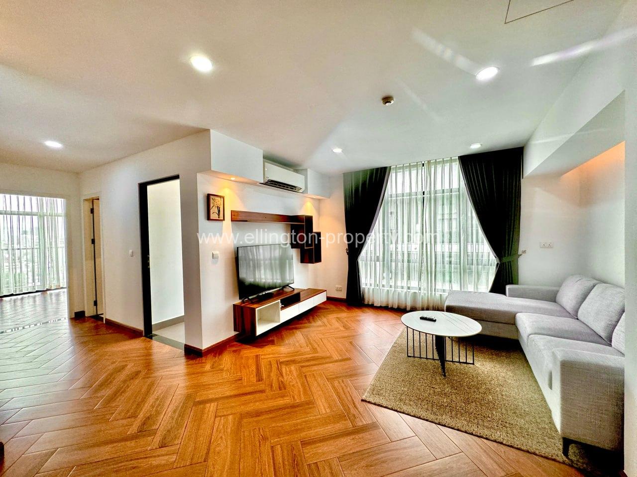 2 Bedrooms Service Apartment For Rent In Bkk1 - Ellington Property