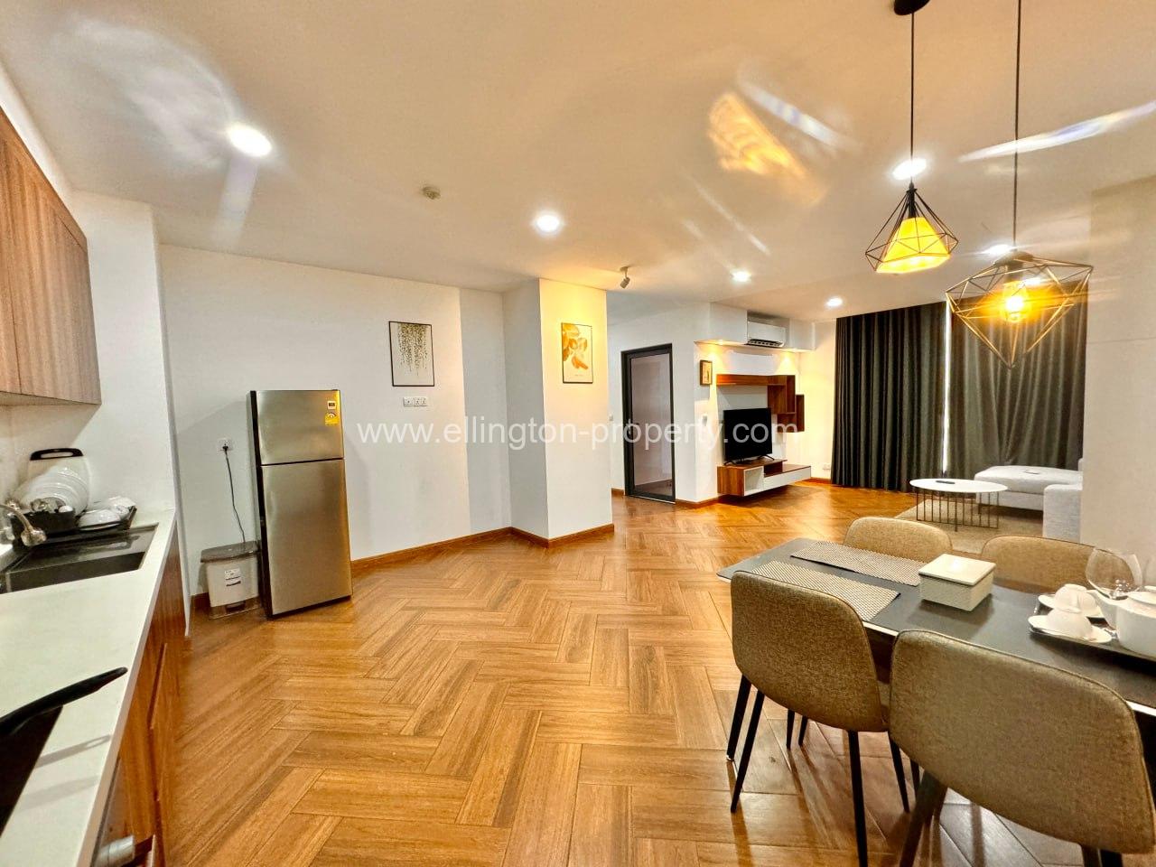 2 Bedrooms Service Apartment For Rent In Bkk1 - Ellington Property