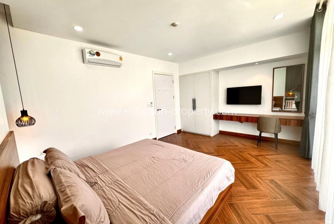 2 Bedrooms Service Apartment For Rent In Bkk1 - Ellington Property