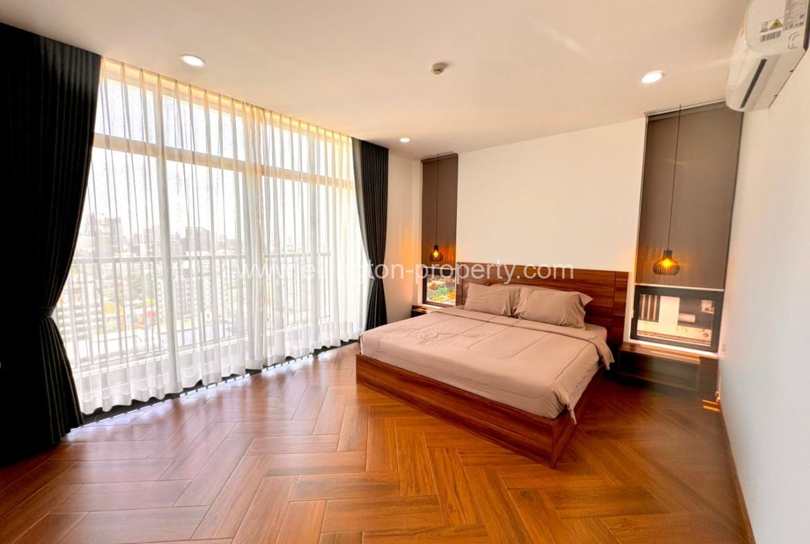 2 Bedrooms Service Apartment For Rent In Bkk1 - Ellington Property