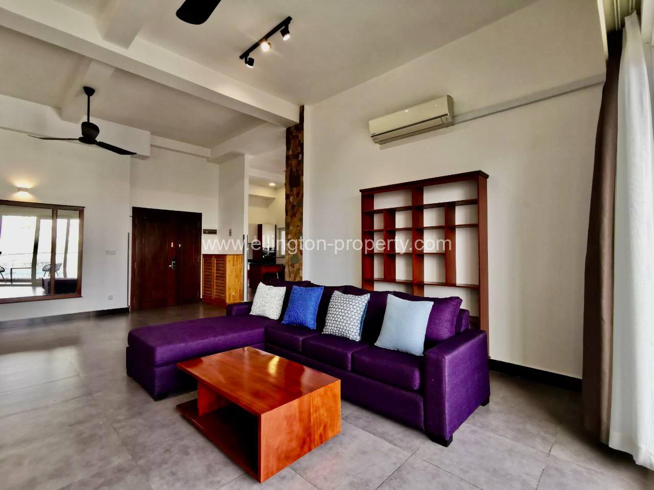 3 Bedrooms Service Apartment For Rent In Chamkarmon - Ellington Property