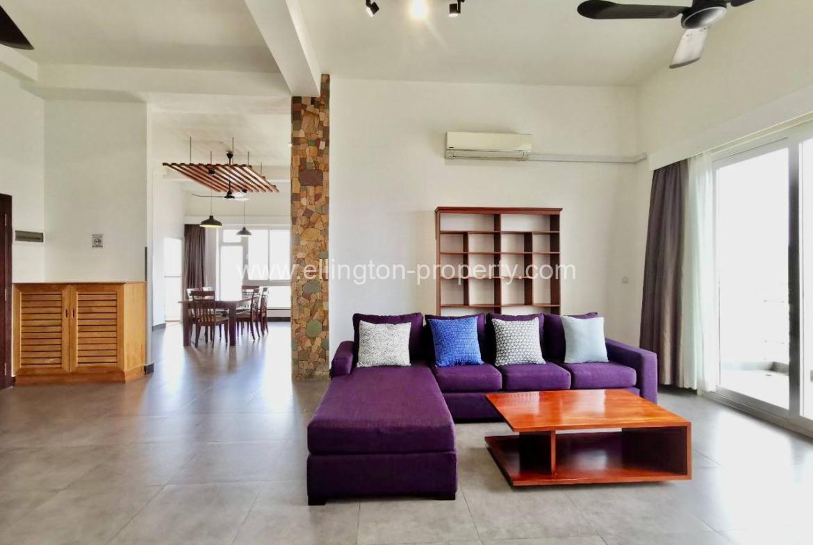 3 Bedrooms Service Apartment For Rent In Chamkarmon - Ellington Property