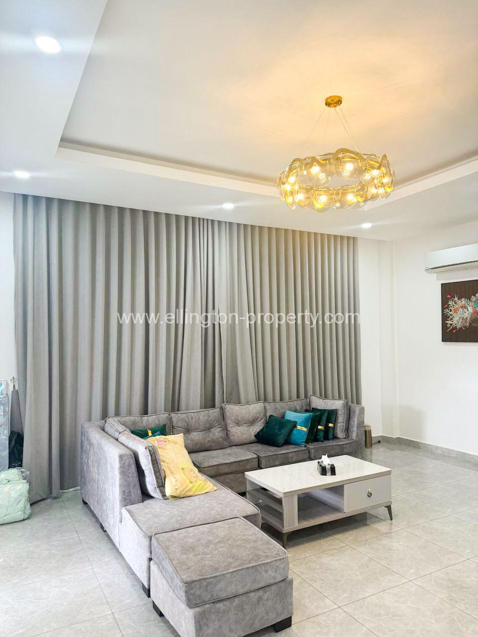 Twin Villa For Rent At Borey Orkide Pochentong - Ellington Property