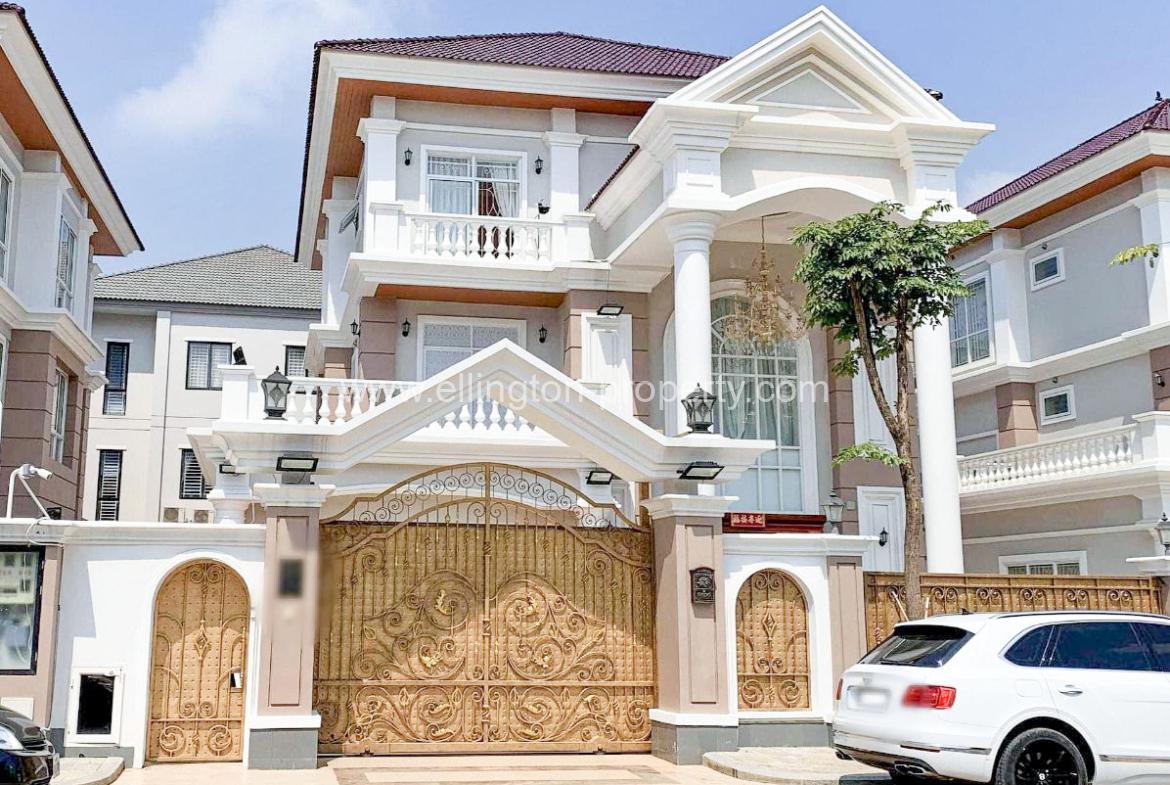 Prince Villa For Rent In Borey Peng Huoth Beong Snor - Ellington Property