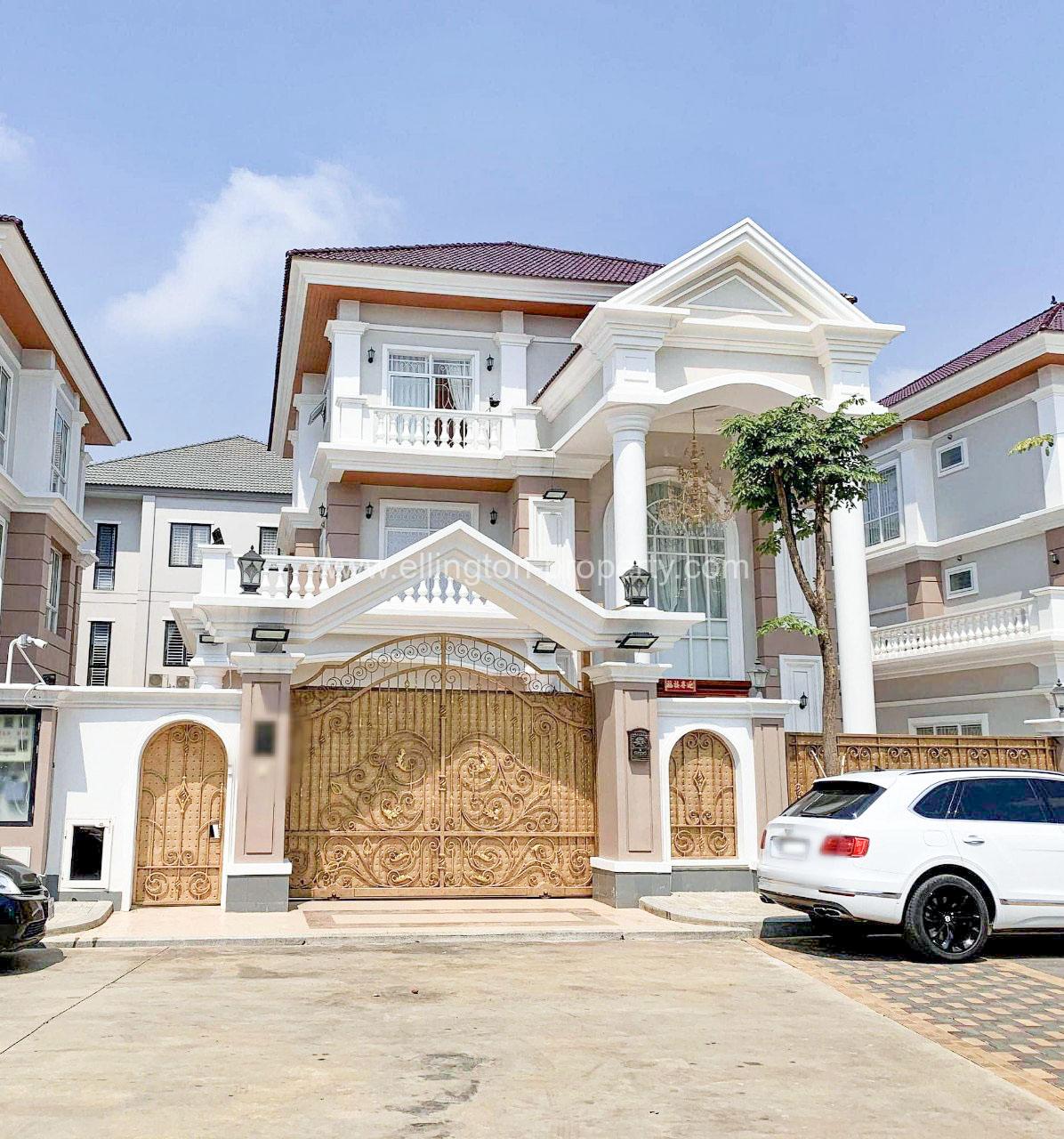 Prince Villa For Rent In Borey Peng Huoth Beong Snor - Ellington Property