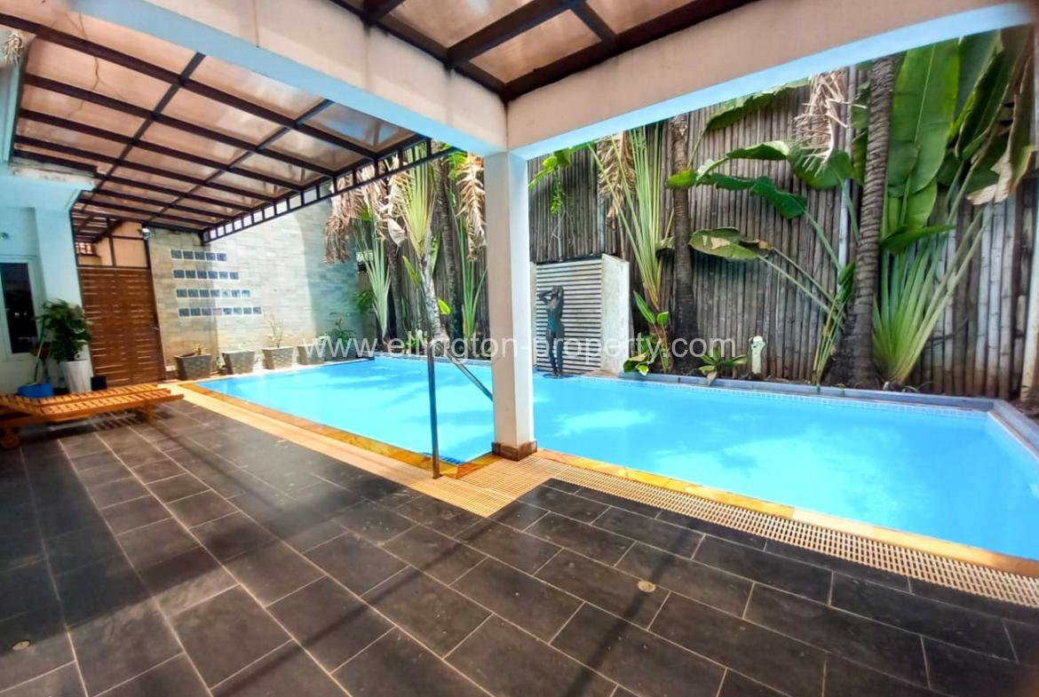 Pool Villa For Rent In Khan Toul Kork - Ellington Property