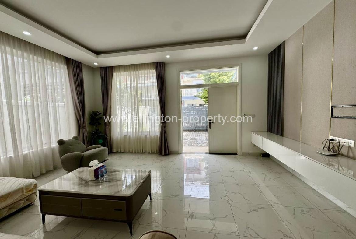 Twin Villa For Rent In Borey Orkide 6 A - Ellington Property