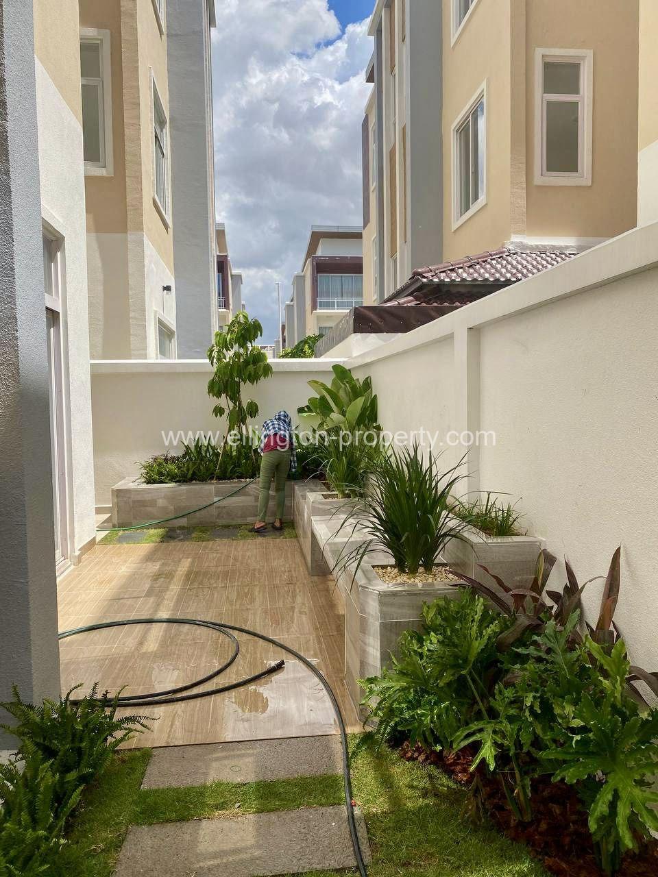 Twin Villa For Rent At Borey Orkide 6 A - Ellington Property