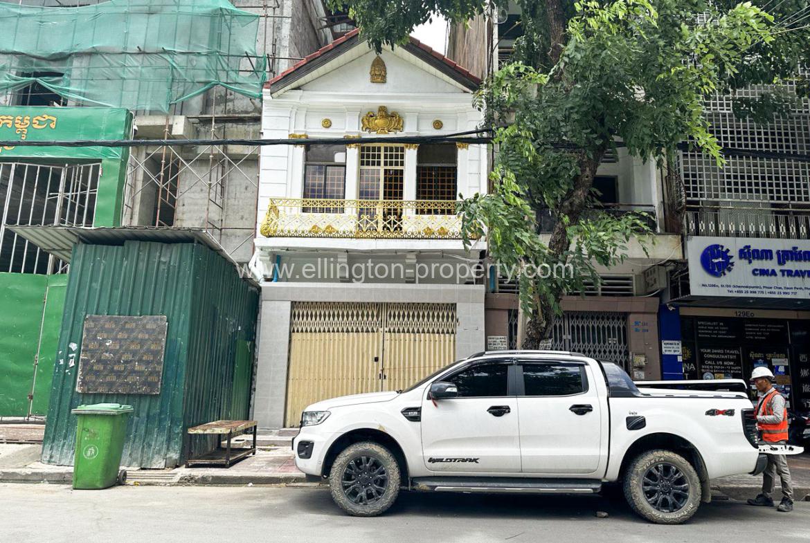 Shophouse For Rent In Daun Penh Area - Ellington Property