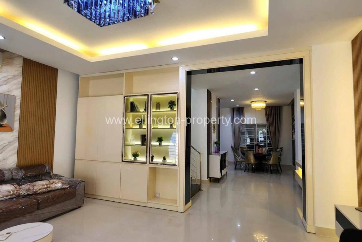 Twin Villa For Rent In Borey Peng Houth Russey Keo - Ellington Property