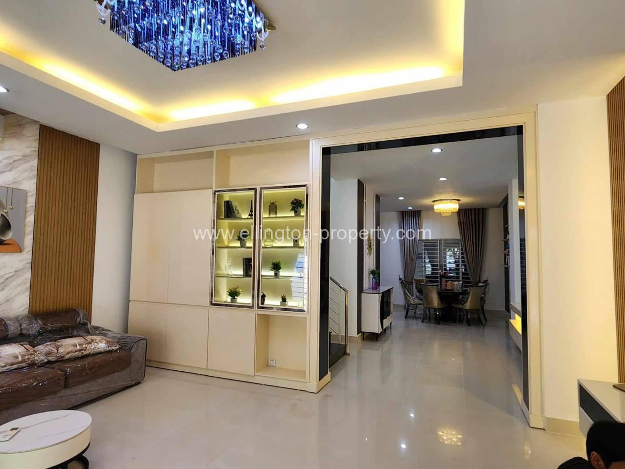 Twin Villa For Rent In Borey Peng Houth Russey Keo - Ellington Property