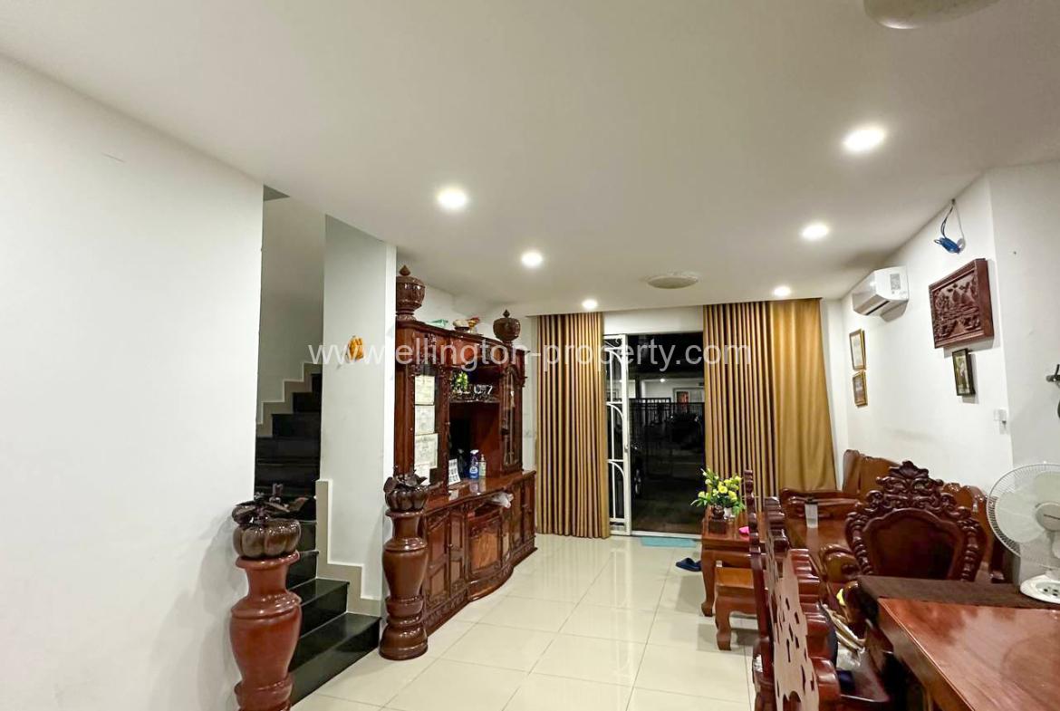 Link Villa For Rent In Borey Orkide Chrouy Changvar - Ellington Property