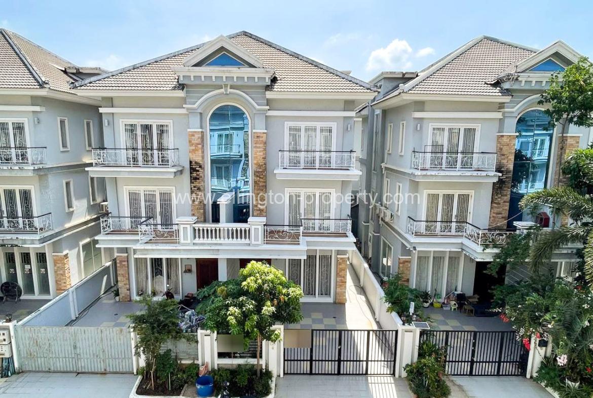 Twin Villa For Rent In Borey Vimean Phnom Penh - Ellington Property