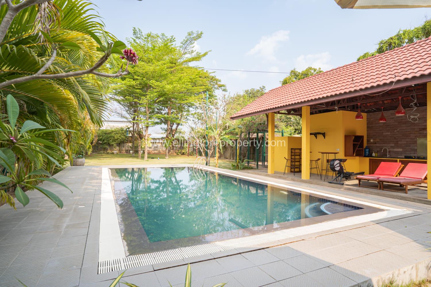 Pool Villa For Rent In Ta Kmao - Ellington Property